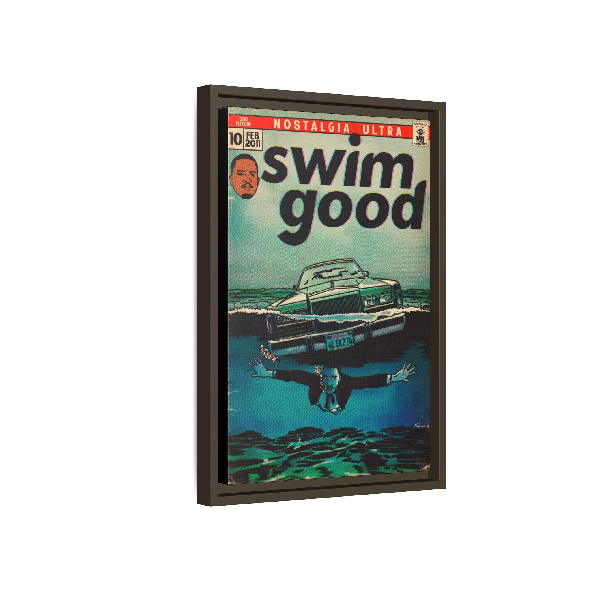 Swim Good - Matte Canvas, Framed (Multi-color)