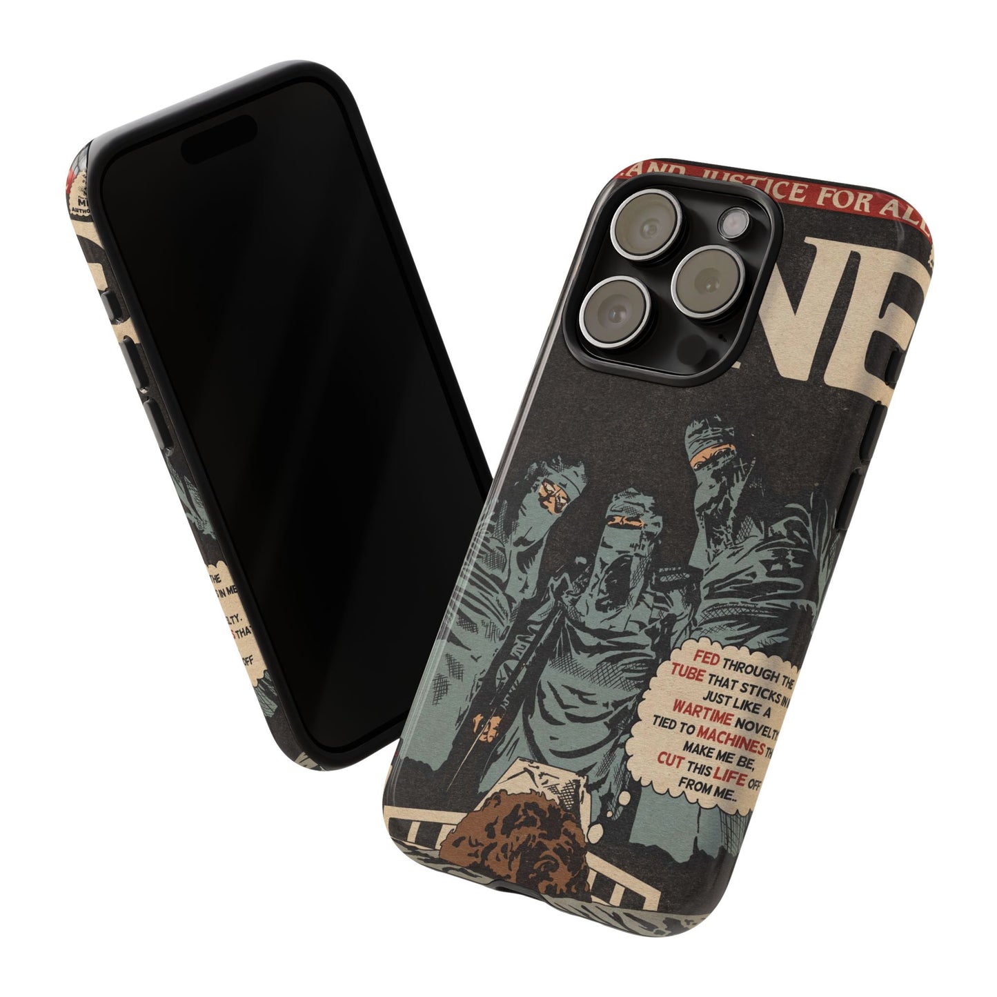 Metallica- One - Johnny Got His Gun Comic Book Art - Tough Phone Cases