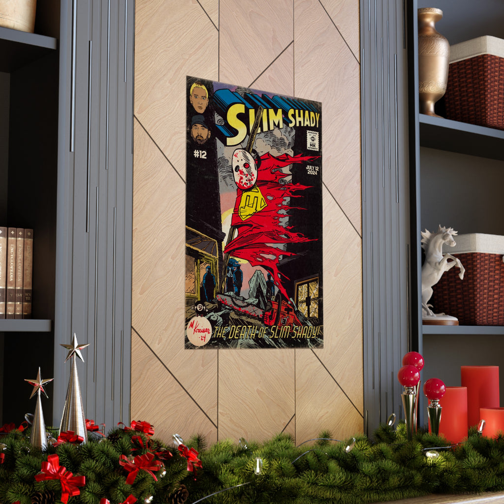 Death of Slim Shady - Matte Vertical Poster