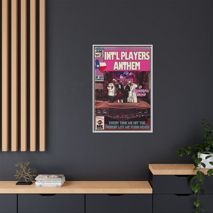 Int’l Players Anthem - Matte Canvas, Framed (Multi-color)