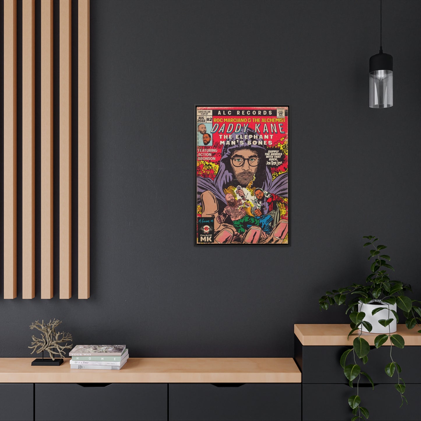 Roc Marciano, Alchemist, Action Bronson - Daddy Kane -  Gallery Canvas Wraps, Vertical Frame