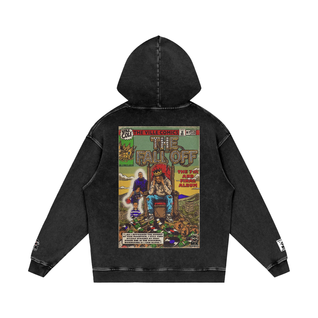 The Fall Off - Snow Washed Loose Cotton Hoodie