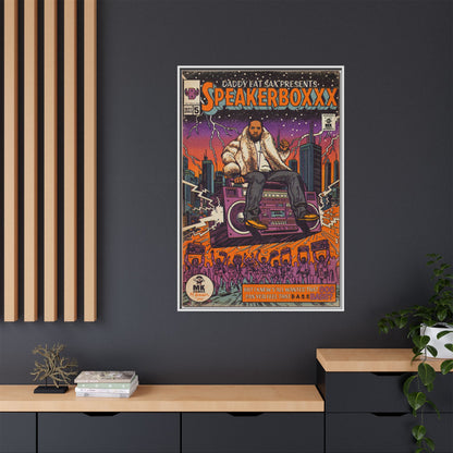 Speaker Boxxx - Matte Canvas, Framed (Multi-color)