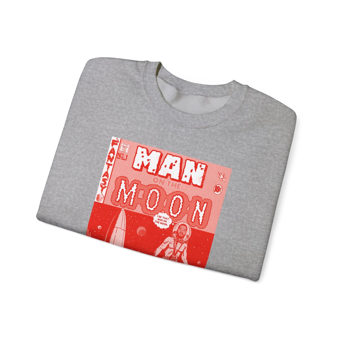 Kid Cudi - Man on the Moon - RED VARIANT - Unisex Heavy Blend™ Crewneck Sweatshirt
