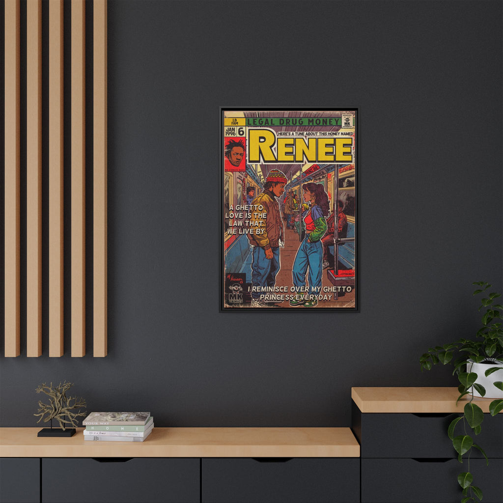 Renee - Matte Canvas, Framed (Multi-color)