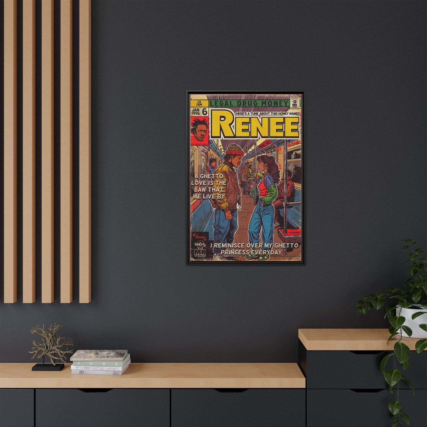 Lost Boyz - Renee - Matte Canvas, Framed (Multi-color)