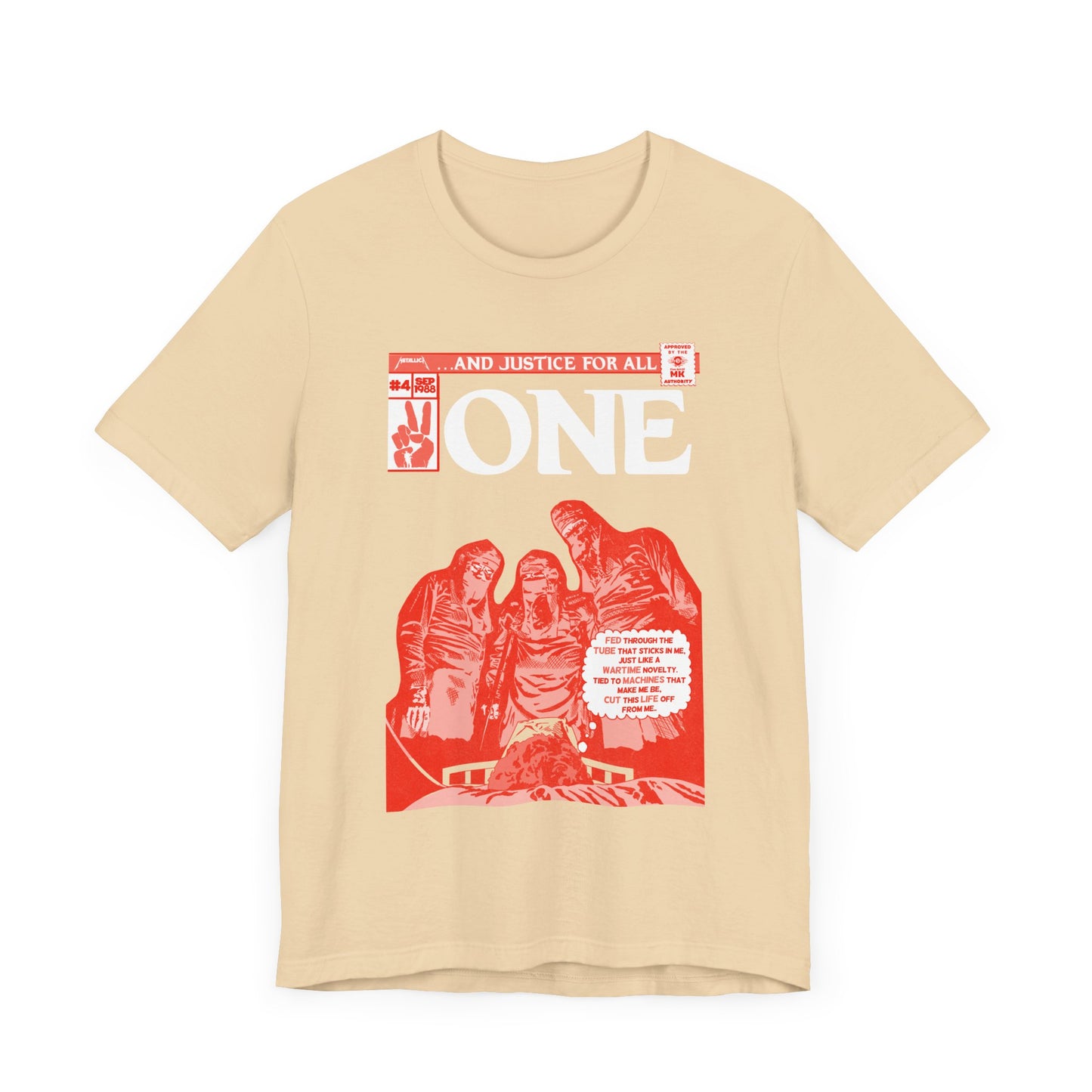 Metallica - One - RED VARIANT - Unisex Jersey Short Sleeve Tee