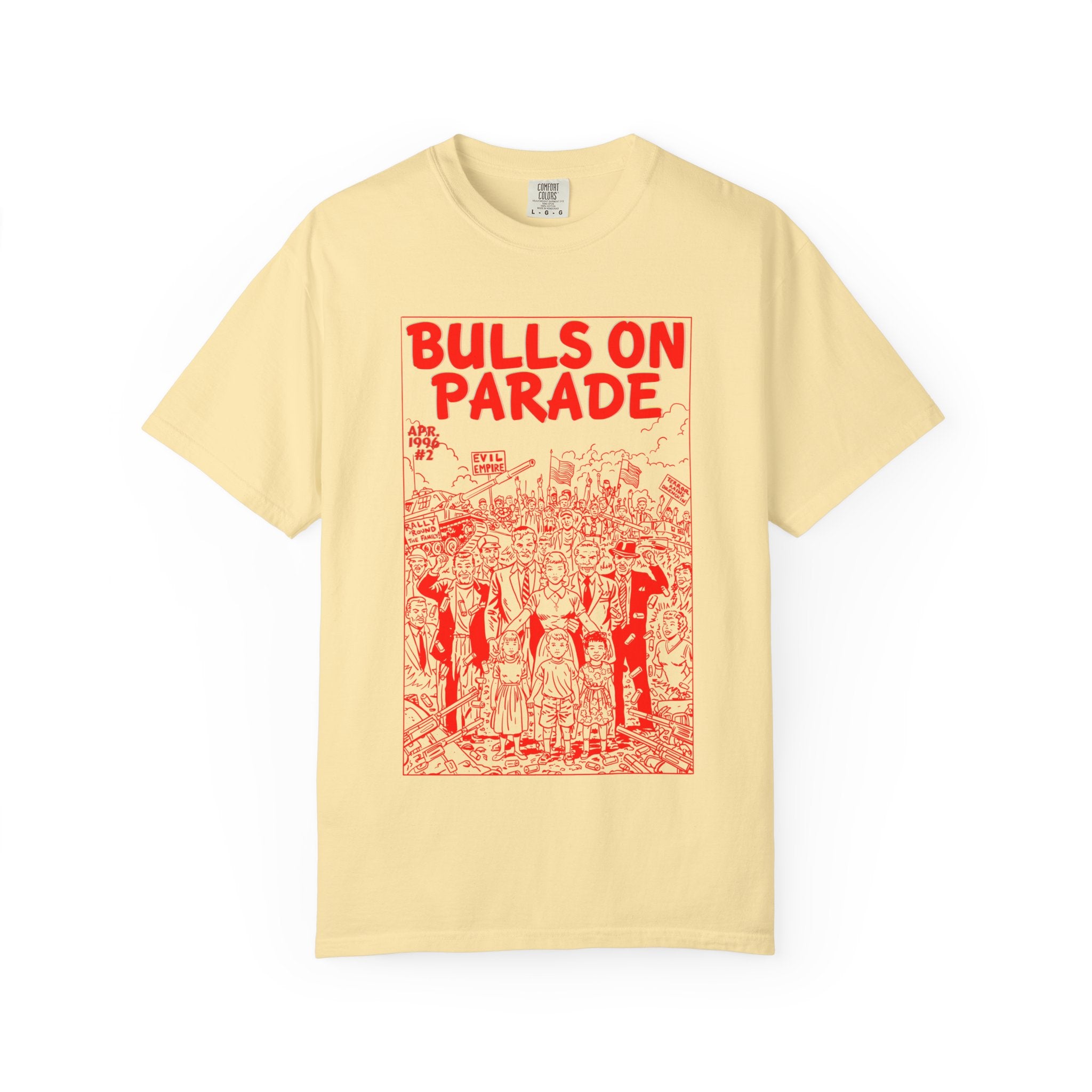 Bulls Parade - RED - Unisex Comfort Colors T-shirt