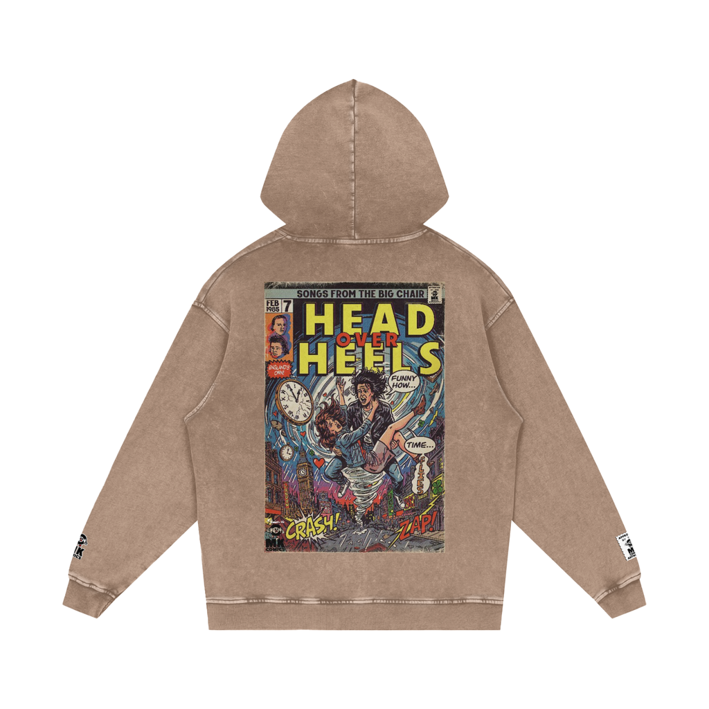 Head Over Heels - Snow Washed Loose Cotton Hoodie