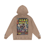 Head Over Heels - Snow Washed Loose Cotton Hoodie