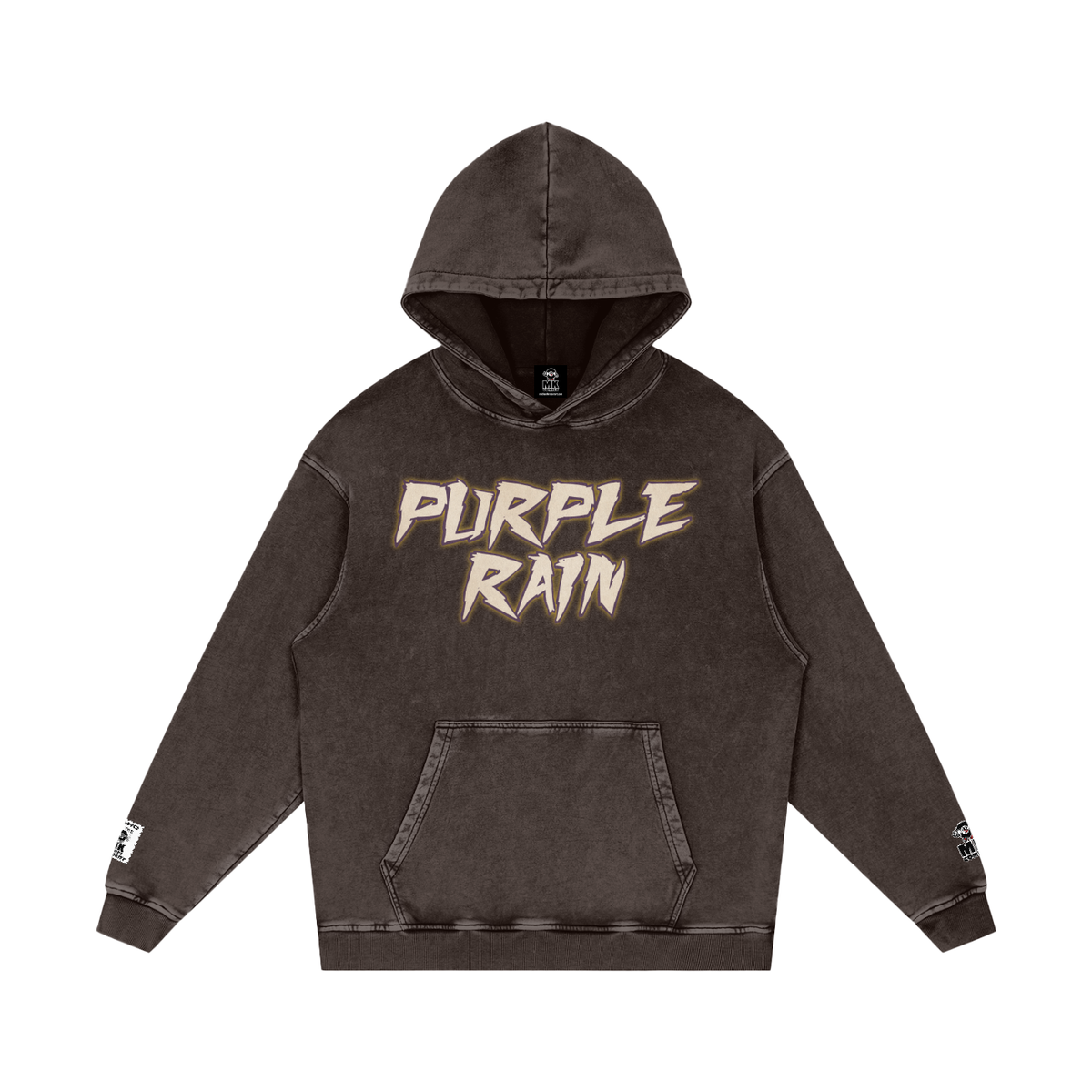 Purple Rain - Snow Washed Loose Cotton Hoodie