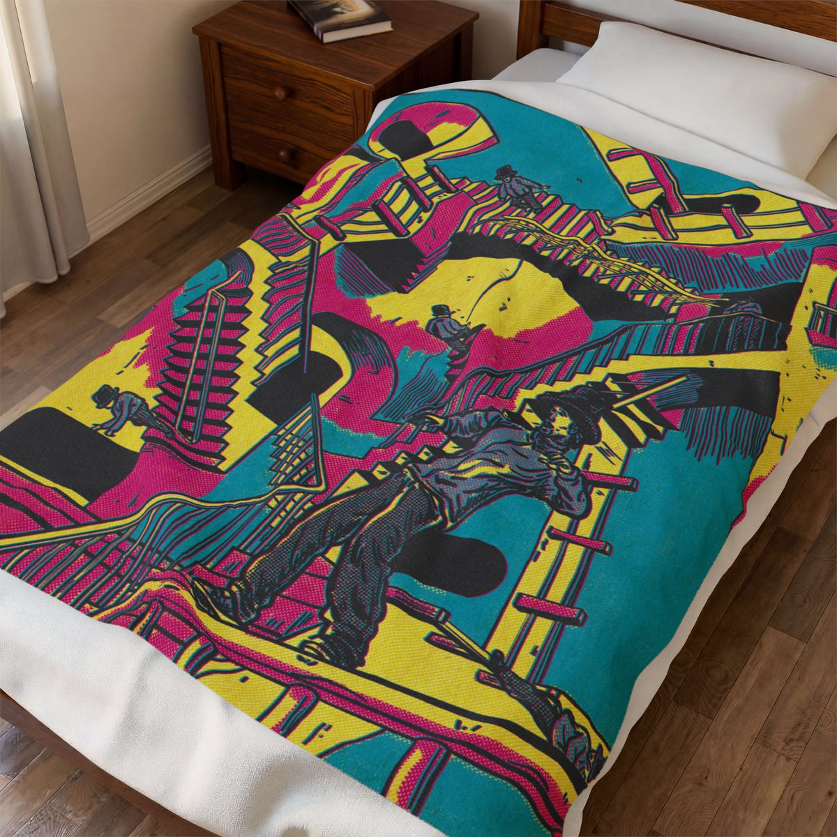 Virtual Insanity - Velveteen Plush Blanket