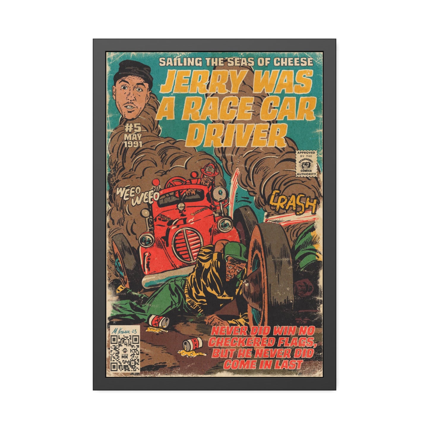 Primus - Jerry Was A Race Car Driver - Framed Paper Posters