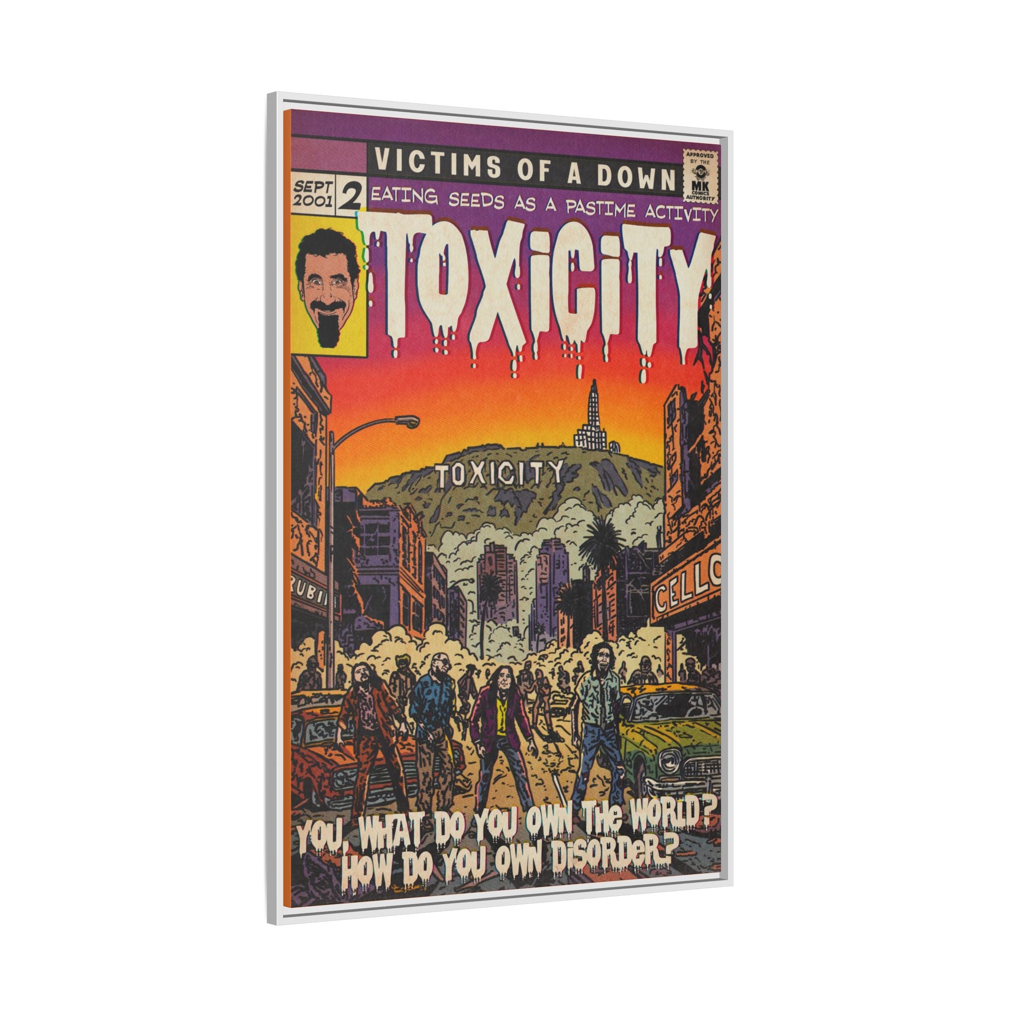 Toxicity - Matte Canvas, Framed (Multi-color)