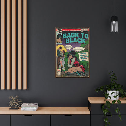 Amy Winehouse - Back to Black - Gallery Canvas Wraps, Vertical Frame