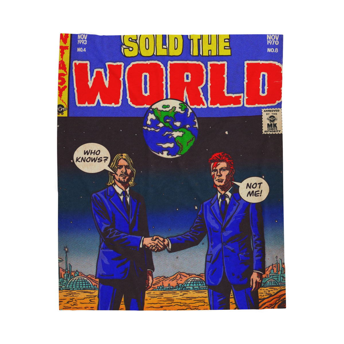 The Man Who Sold the World - Velveteen Plush Blanket