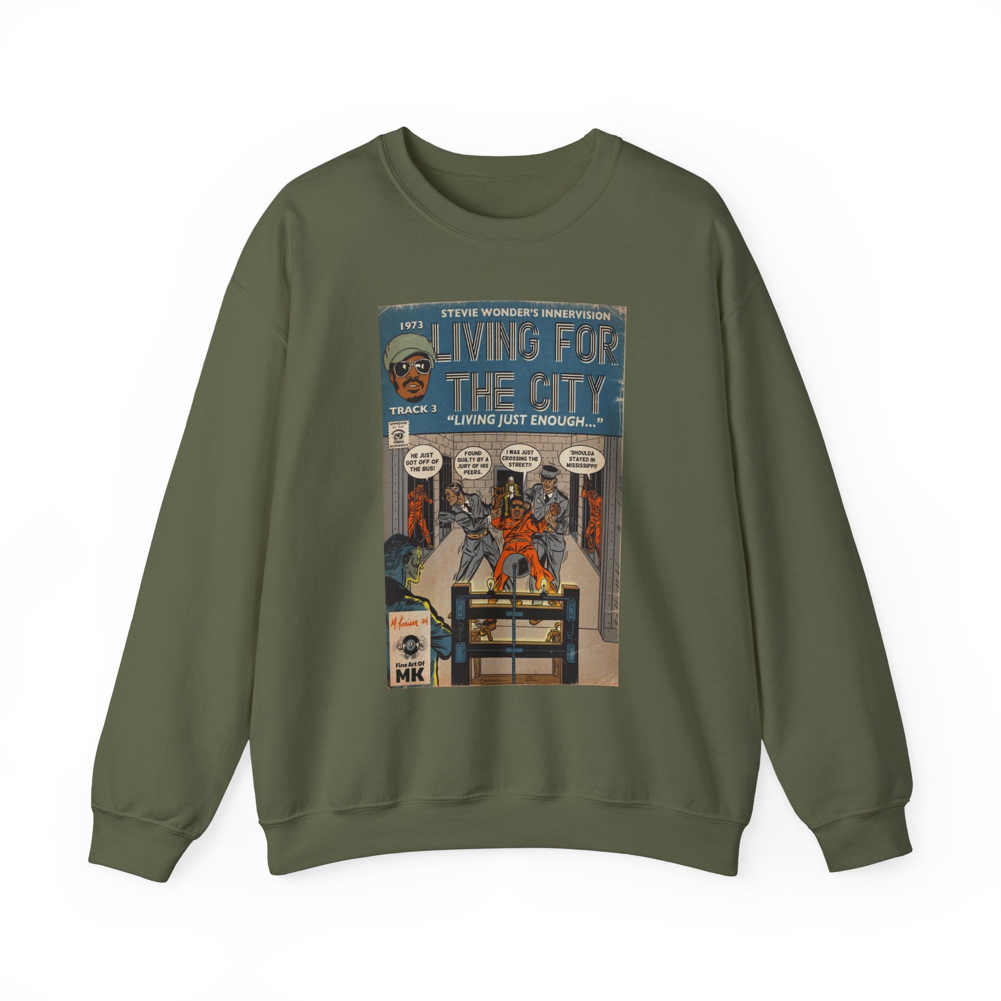 Living For The City - Unisex Heavy Blend™ Crewneck Sweatshirt