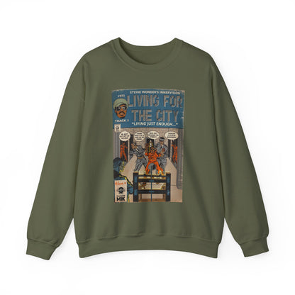 Stevie Wonder - Living For The City - Unisex Heavy Blend™ Crewneck Sweatshirt