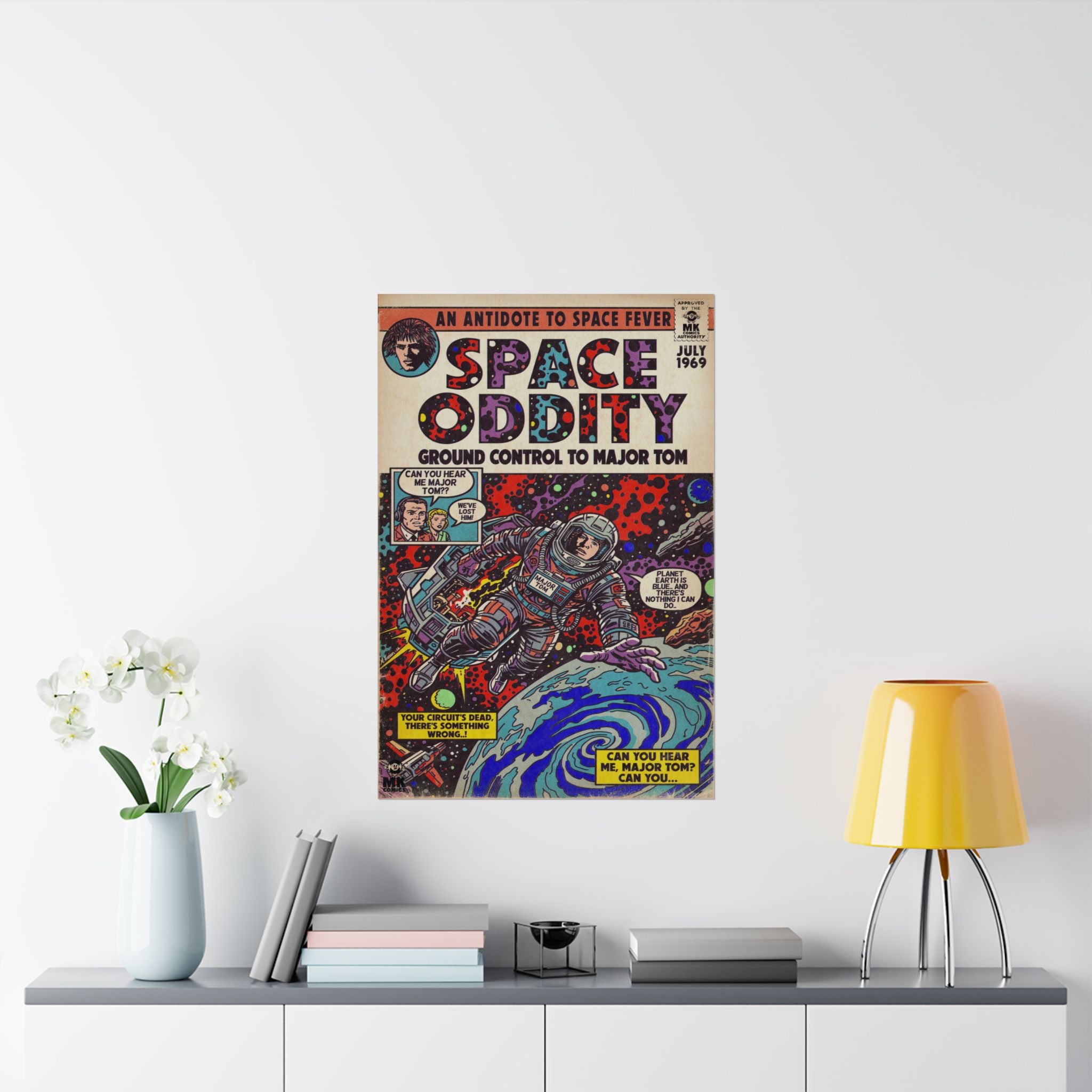 Space Oddity - Matte Vertical Posters