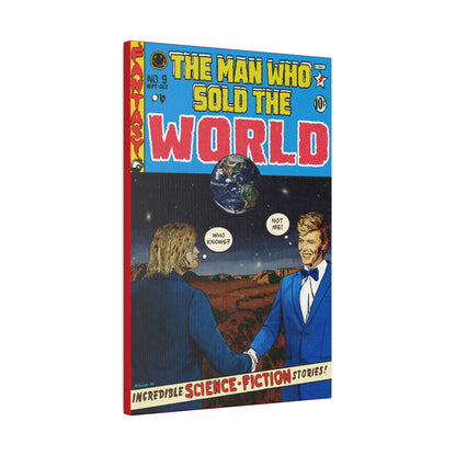 Bowie & Cobain - The Man Who Sold the World - Matte Canvas, Stretched