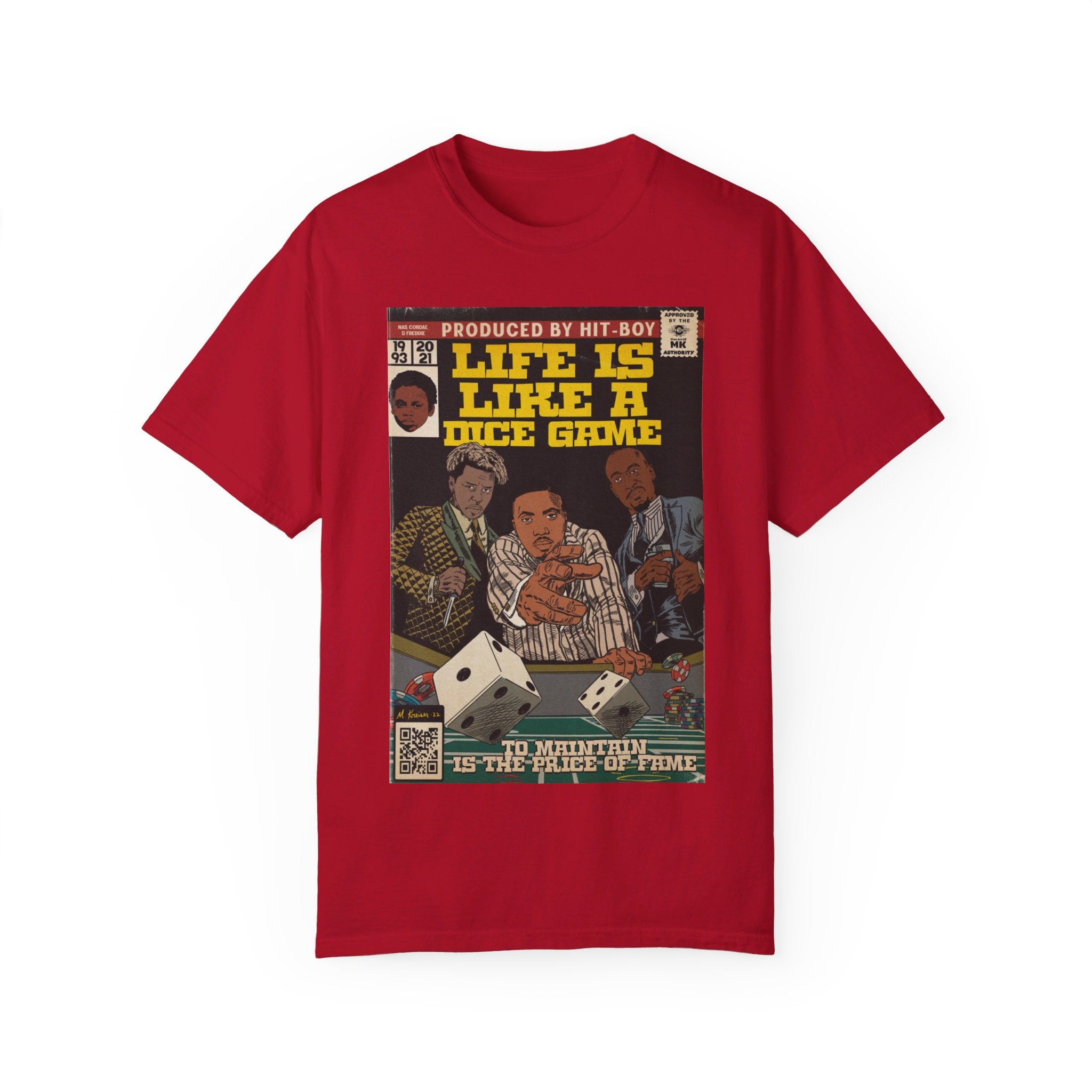 Life is Like a Dice Game - Unisex Comfort Colors T-shirt