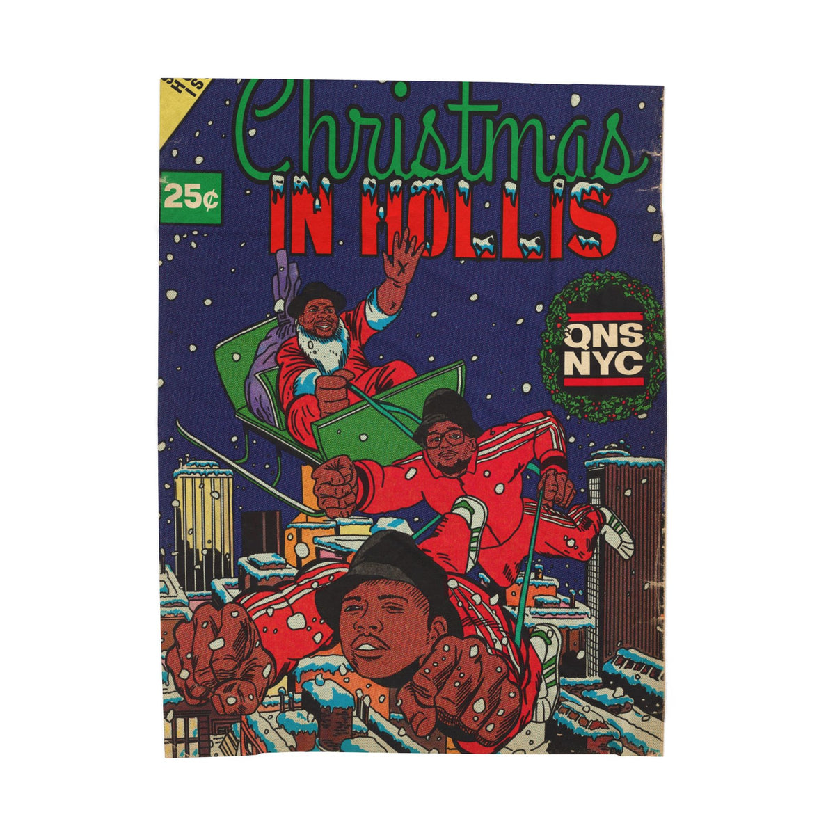 Christmas in Hollis - Velveteen Plush Blanket