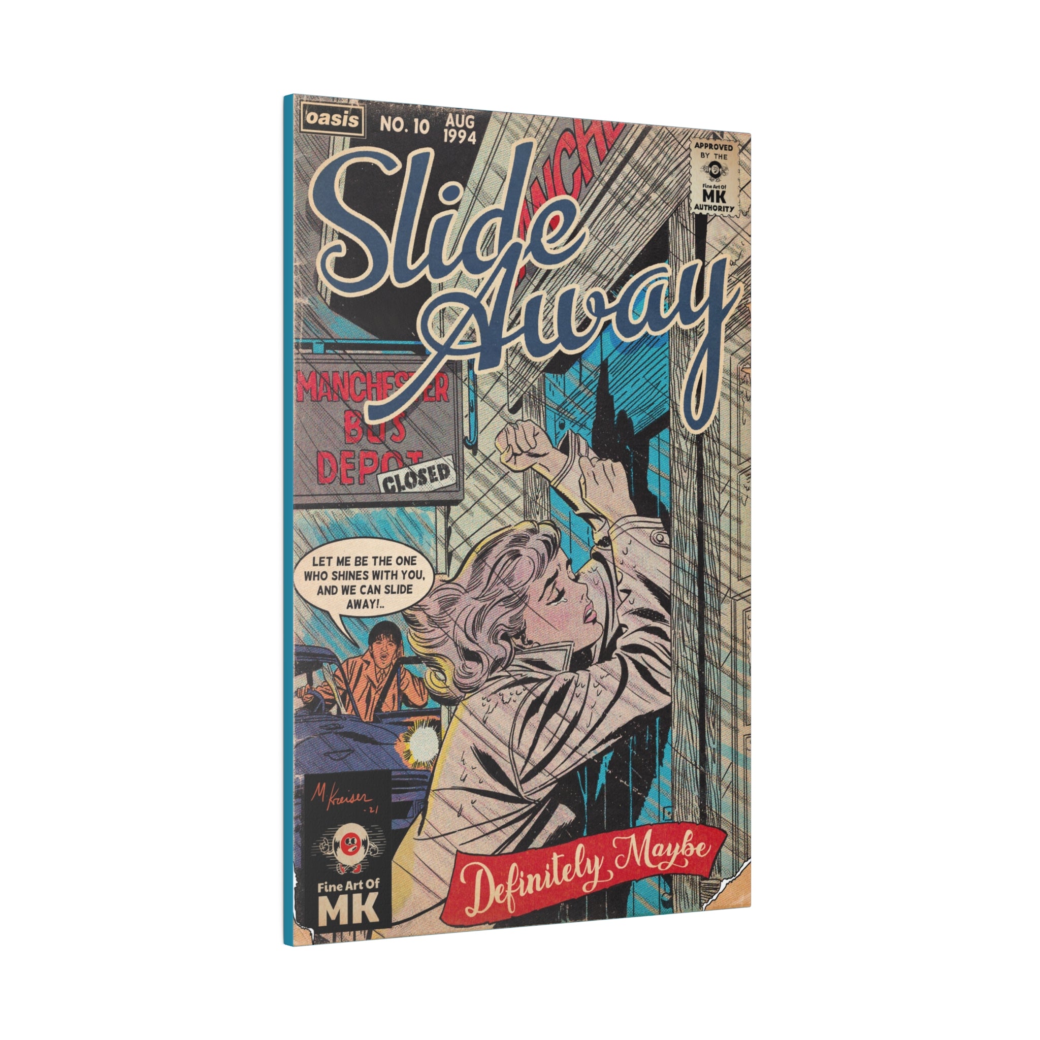 Slide Away - Matte Canvas, Stretched, 0.75"