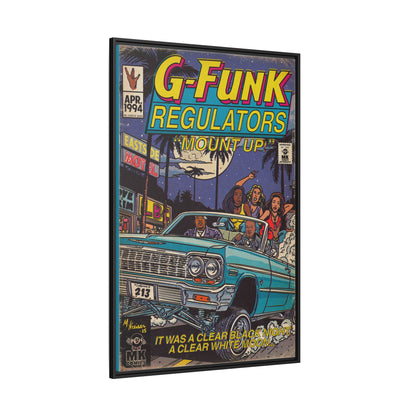 Regulate - Matte Canvas, Framed (Multi-color)