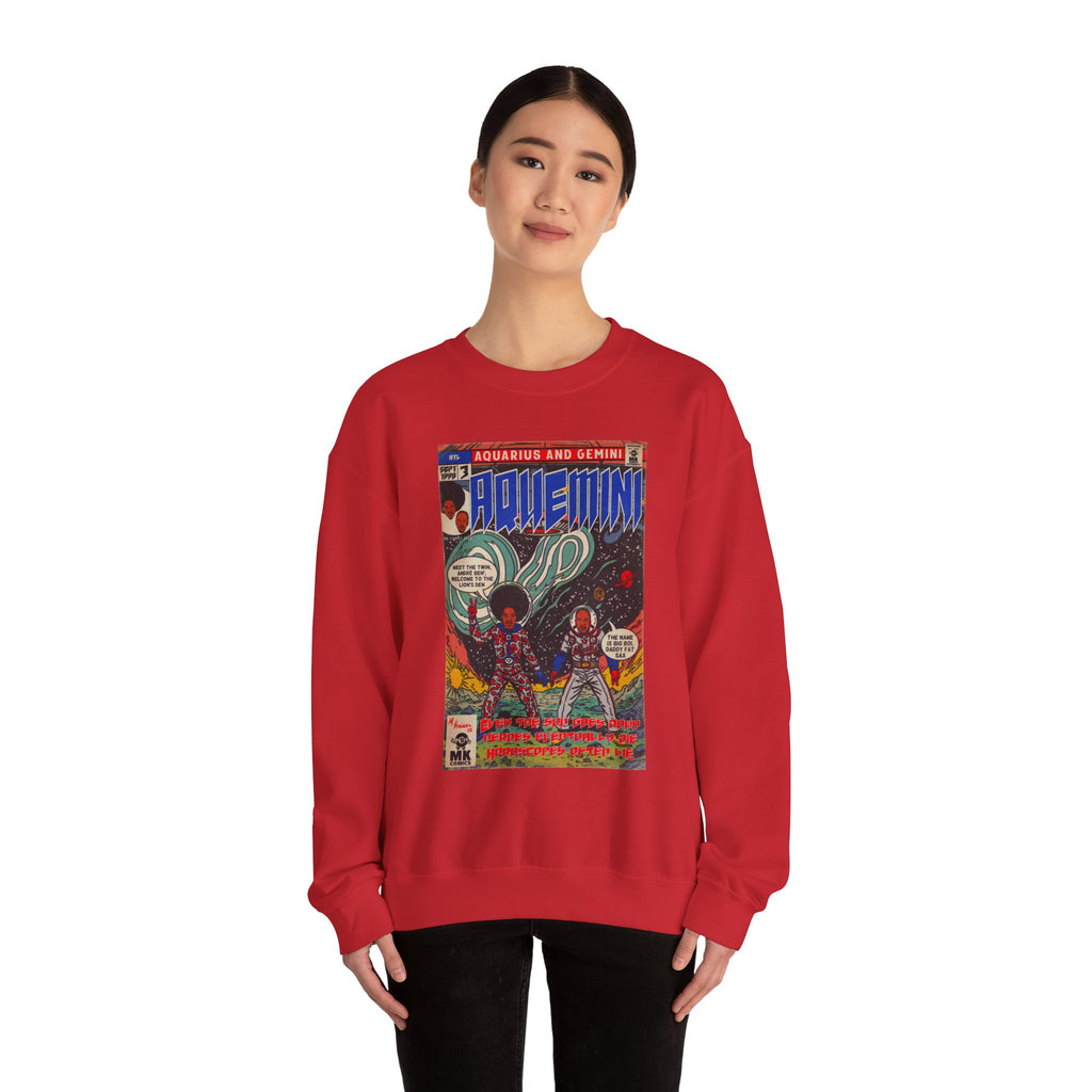 Aquemini - Comic Book Art - Unisex Heavy Blend™ Crewneck Sweatshirt
