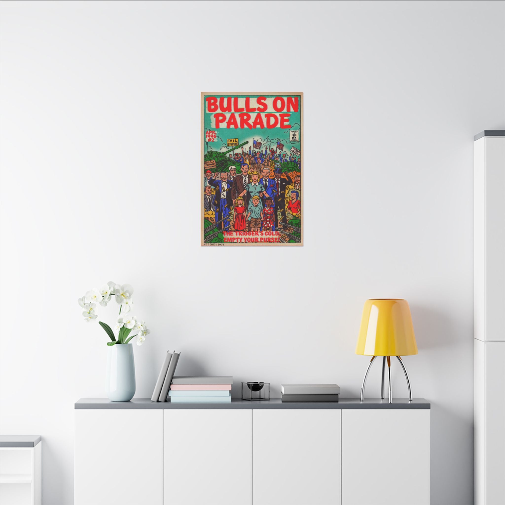 Bulls Parade -Matte Canvas, Stretched, 0.75" (Multi-Size)