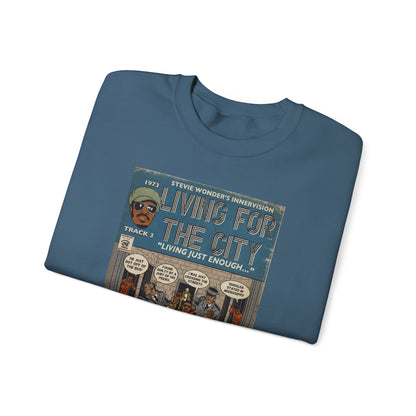 Stevie Wonder - Living For The City - Unisex Heavy Blend™ Crewneck Sweatshirt