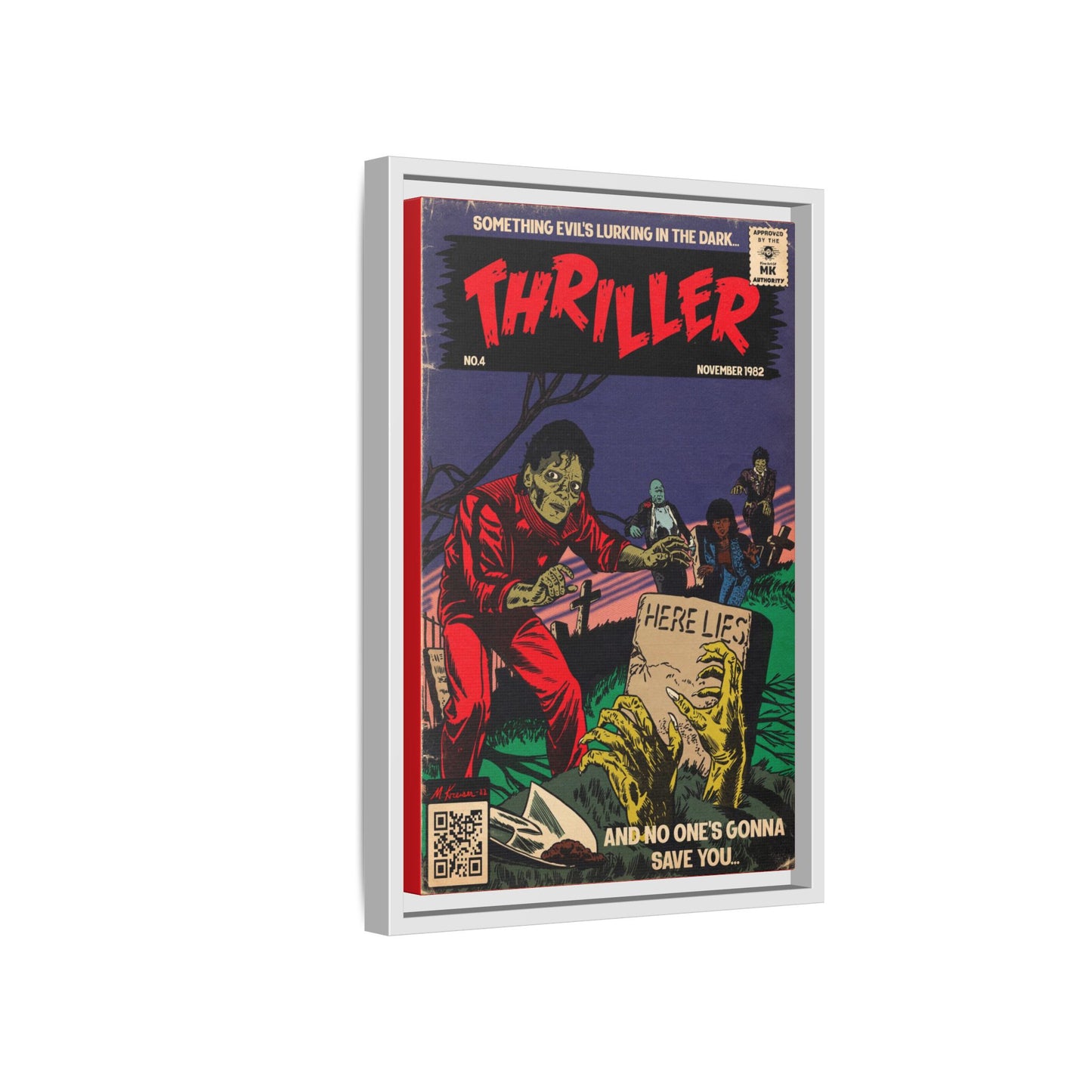 Michael Jackson- Thriller - Gallery Canvas Wraps, Vertical Frame