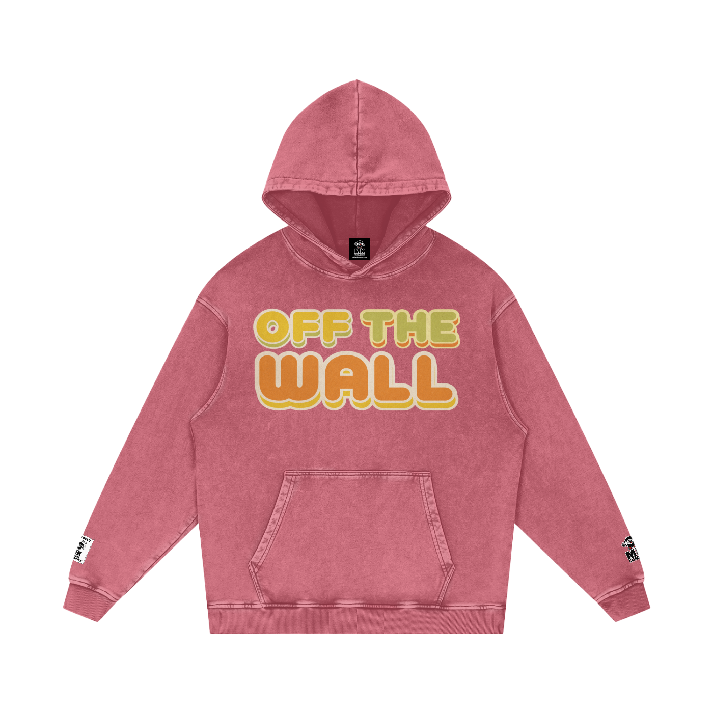 Off the Wall - Snow Washed Loose Cotton Hoodie
