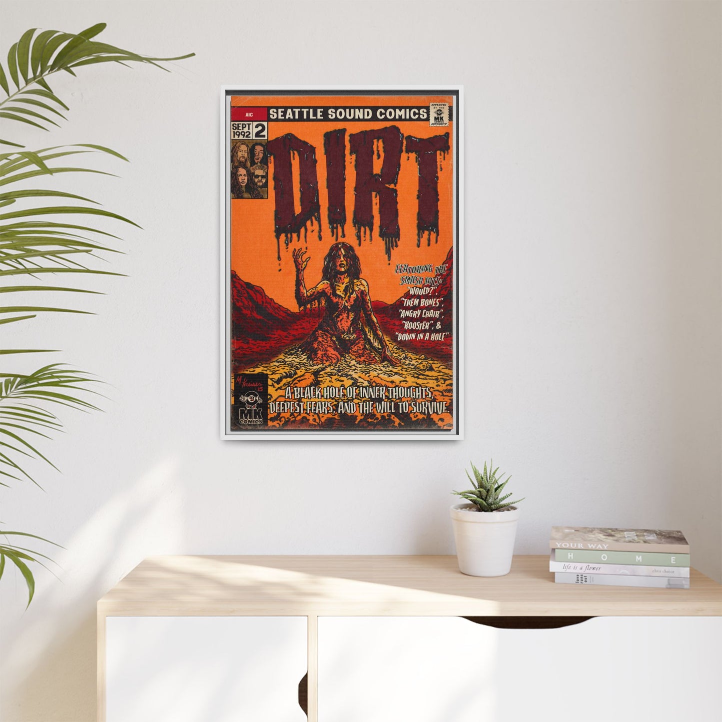 Dirt - Matte Canvas, Framed (Multi-color)