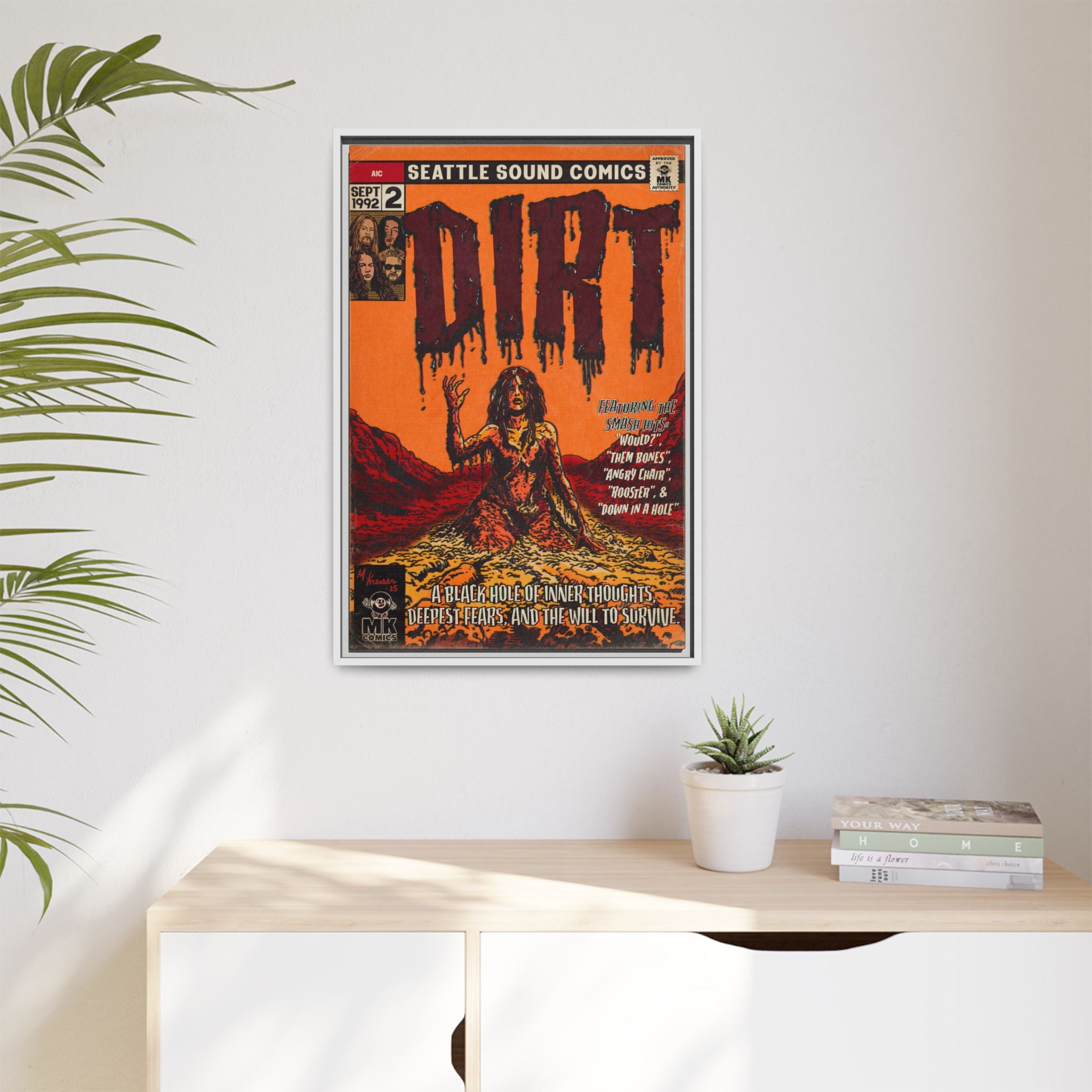 Dirt - Matte Canvas, Framed (Multi-color)