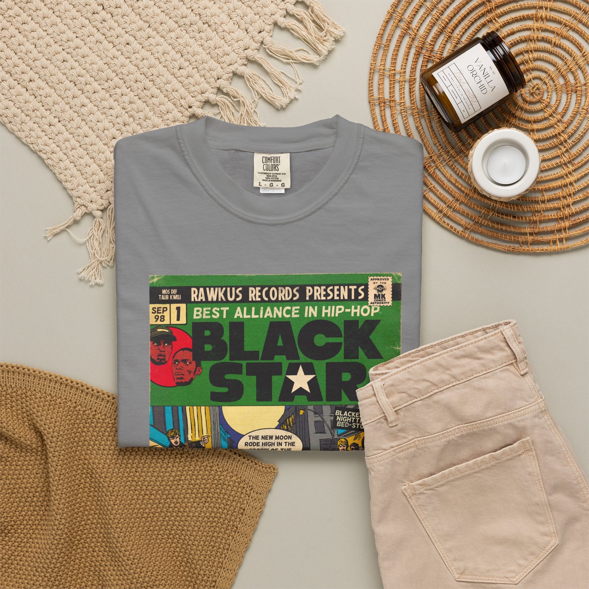 Black Star - Unisex Comfort Colors T-shirt