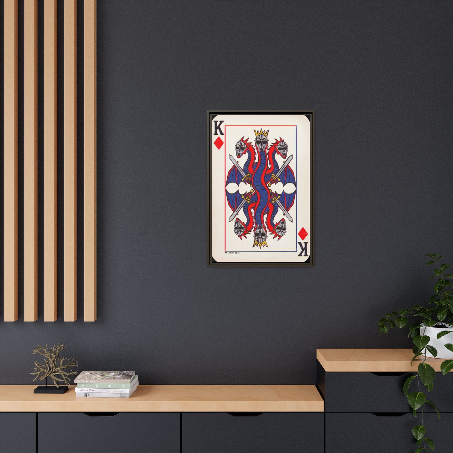 King Geedorah - Matte Canvas, Framed (Multi-color)