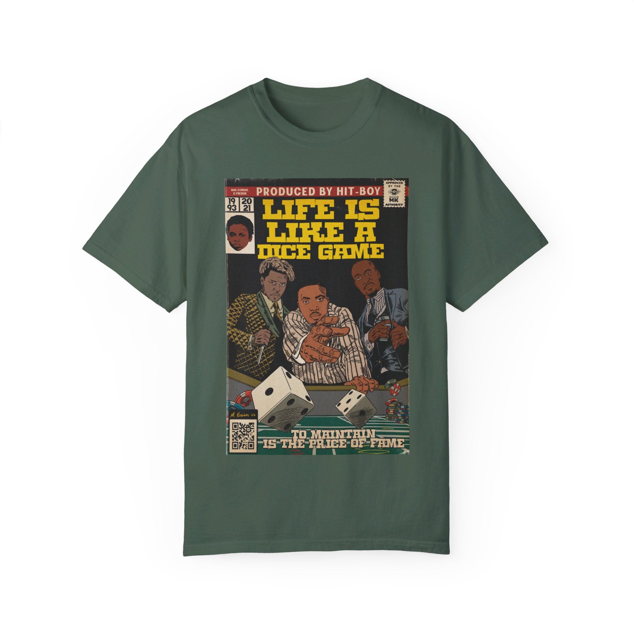 Life is Like a Dice Game - Unisex Comfort Colors T-shirt