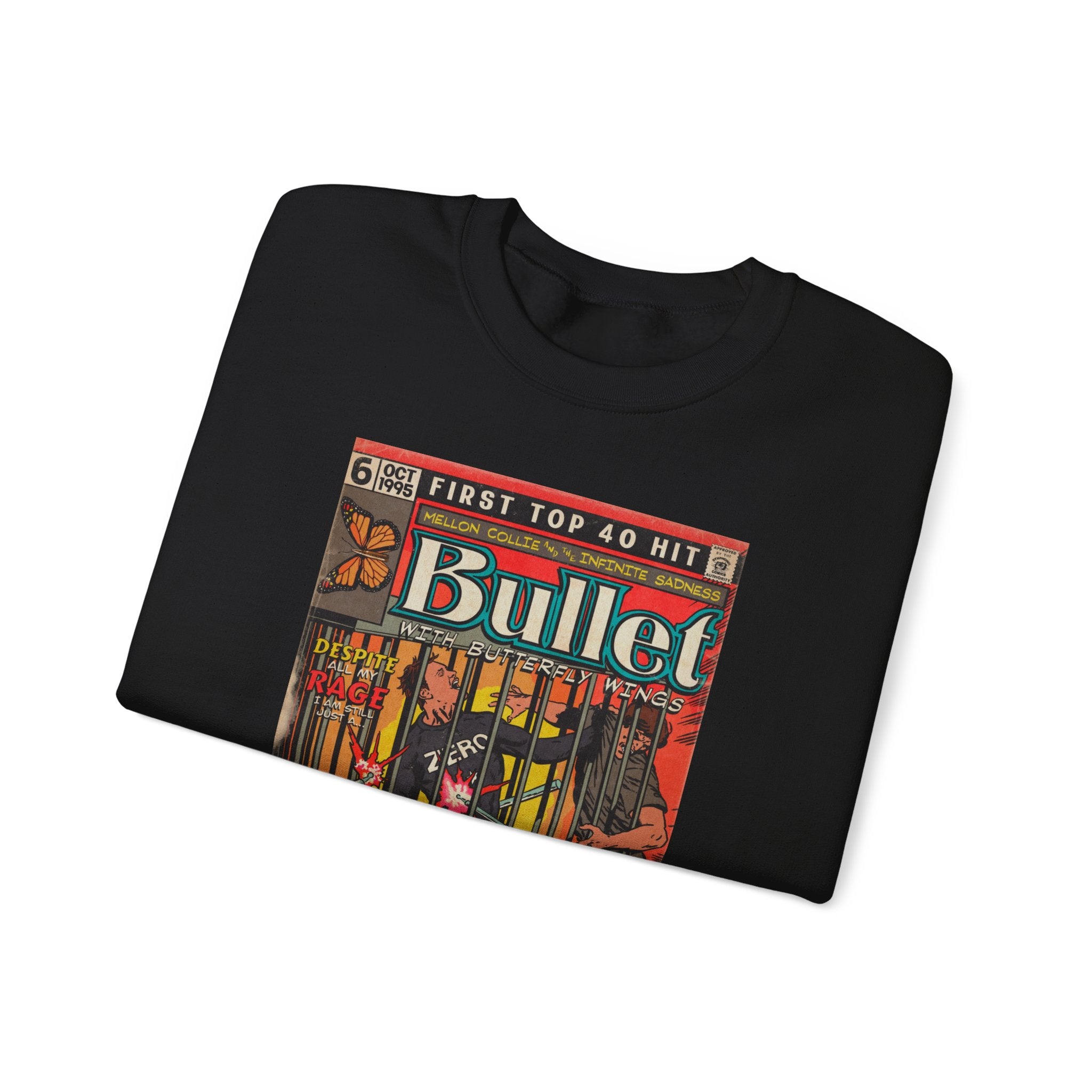 Bullet With Butterfly Wings - Unisex Heavy Blend™ Crewneck Sweatshirt