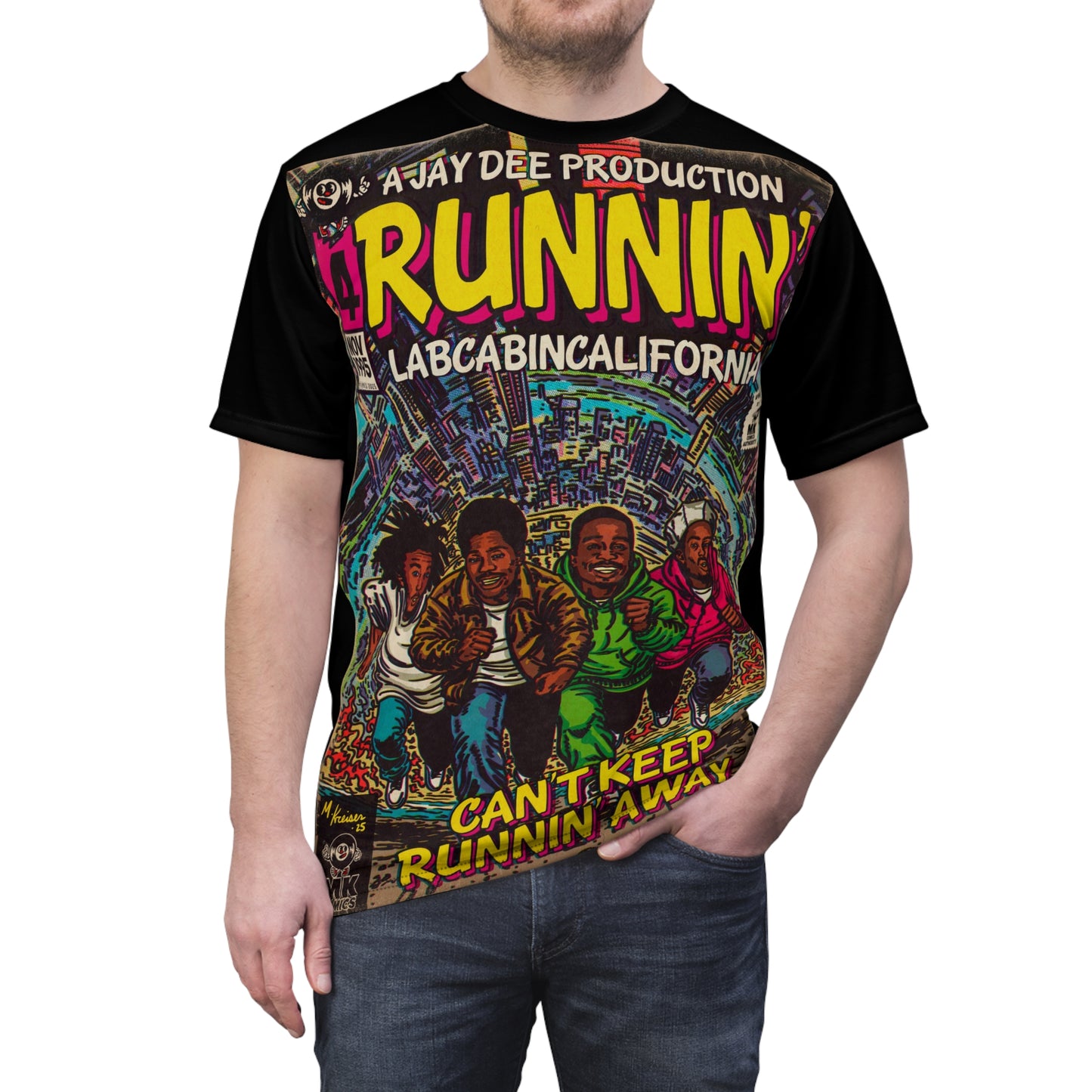 Runnin' - Unisex Cut & Sew Tee (AOP)