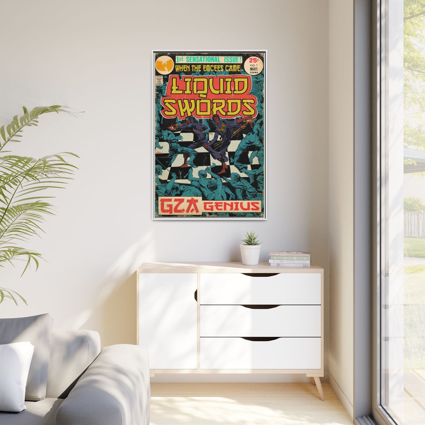 GZA/Genius - Liquid Swords - Gallery Canvas Wraps, Vertical Frame
