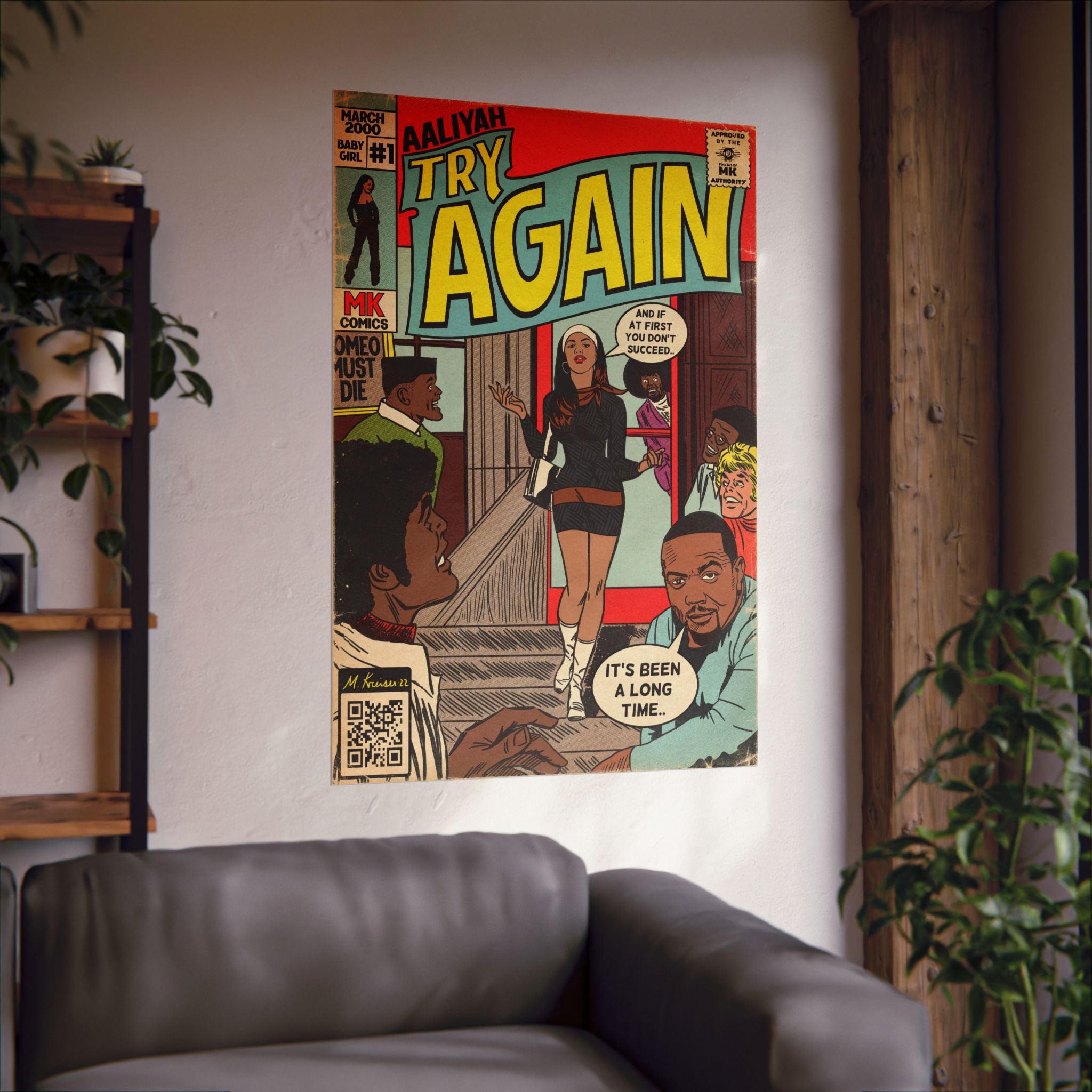 Try Again - Matte Vertical Posters