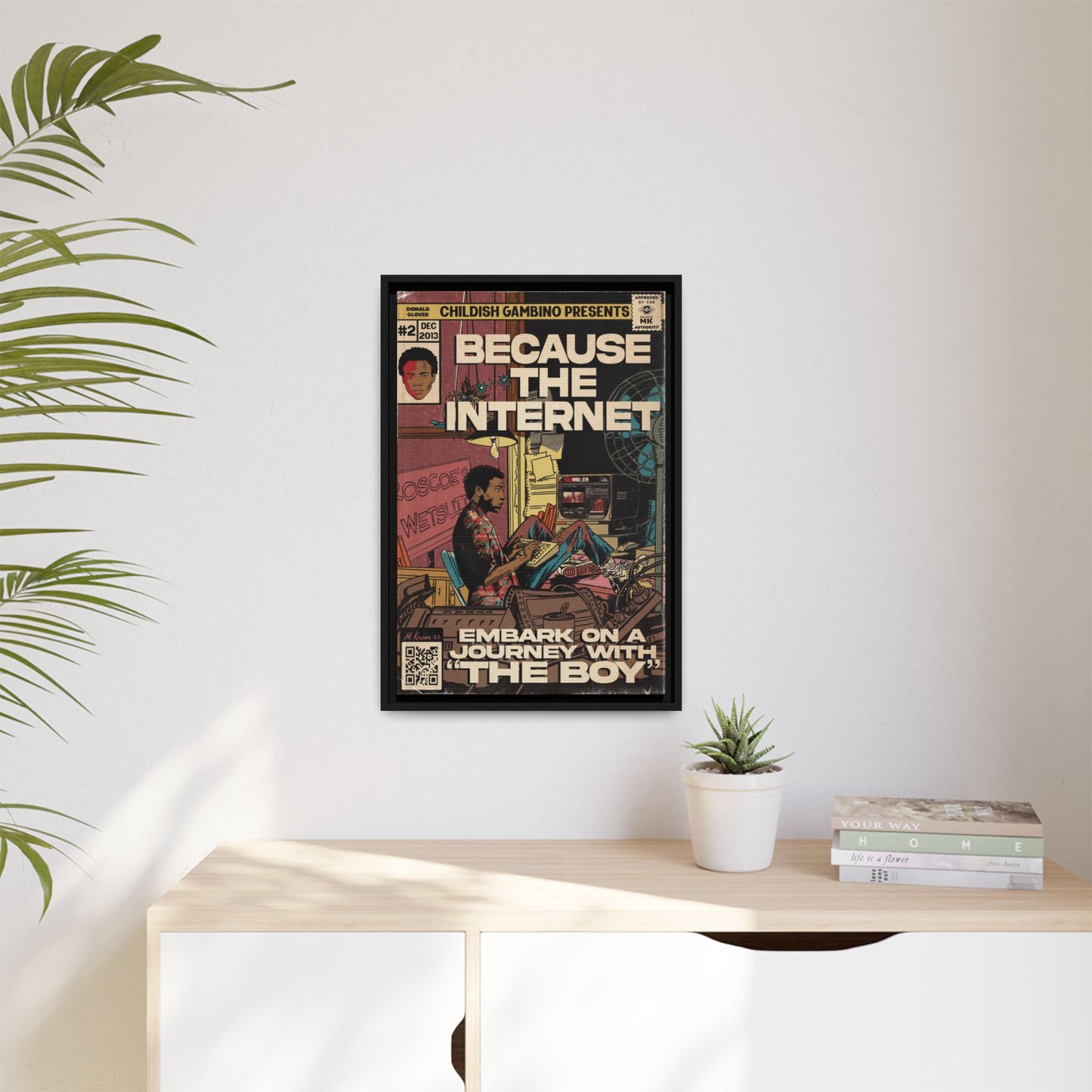 Childish Gambino - Because the Internet - Gallery Canvas Wraps, Vertical Frame