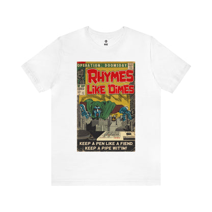 MF DOOM - Rhymes Like Dimes- Unisex Jersey T-Shirt