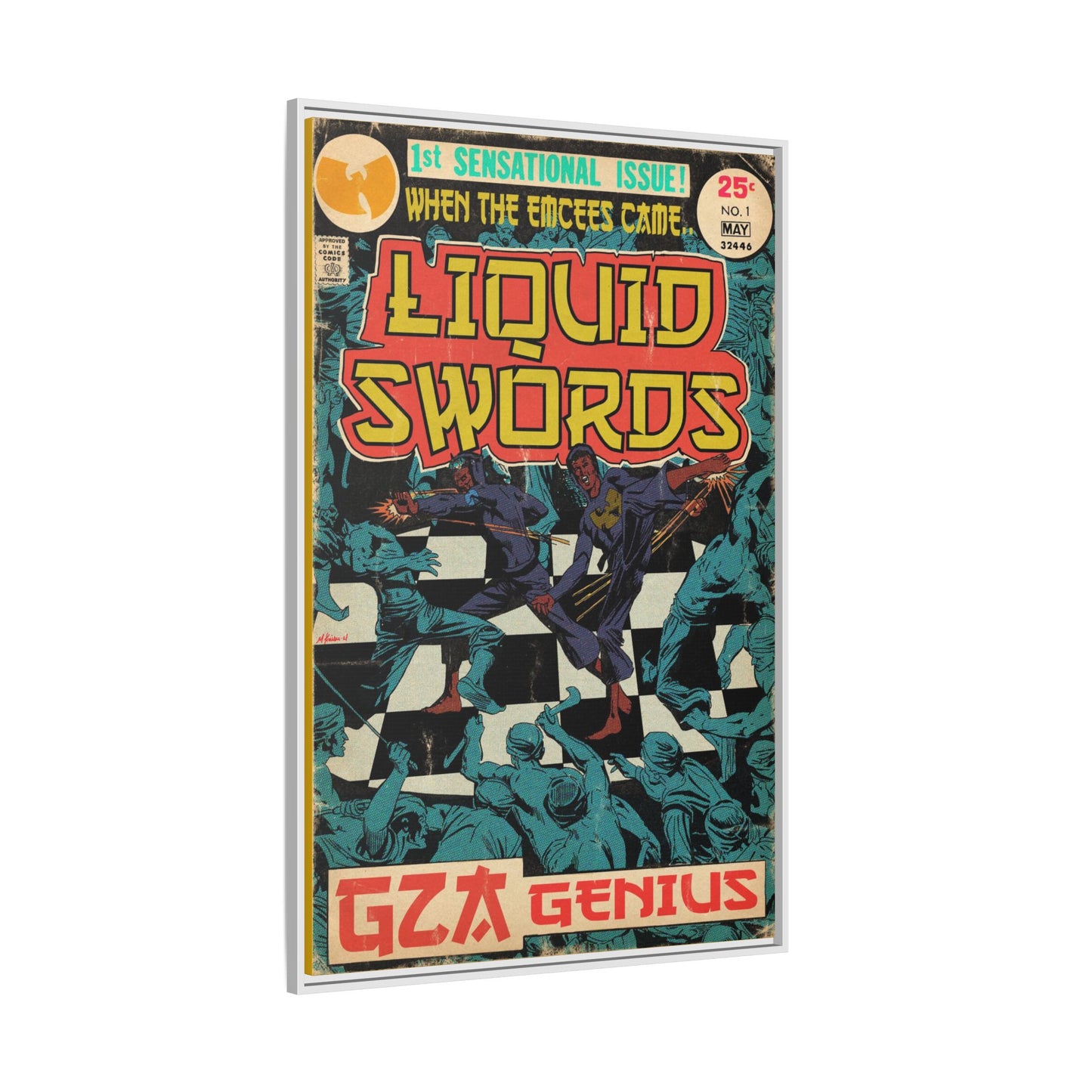 GZA/Genius - Liquid Swords - Gallery Canvas Wraps, Vertical Frame