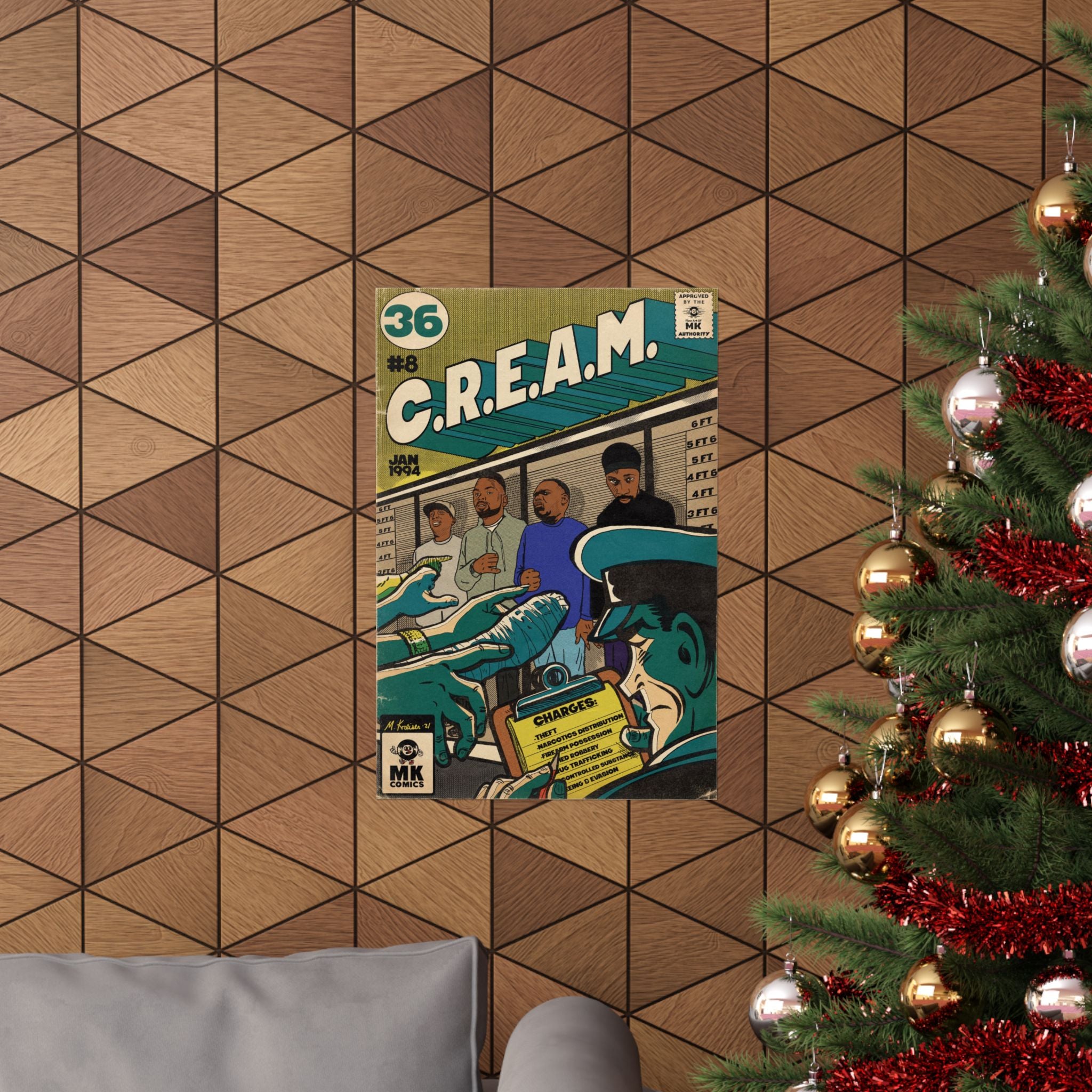 C.R.E.A.M - Comic Book Art - Vertical Matte Poster