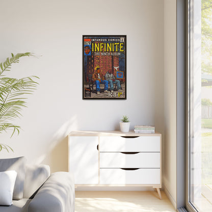Infinite - Comic Book Art - Matte Canvas, Framed (Multi-color)