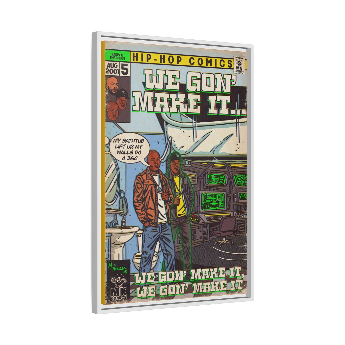 We Gon' Make It - Matte Canvas, Framed (Multi-color)