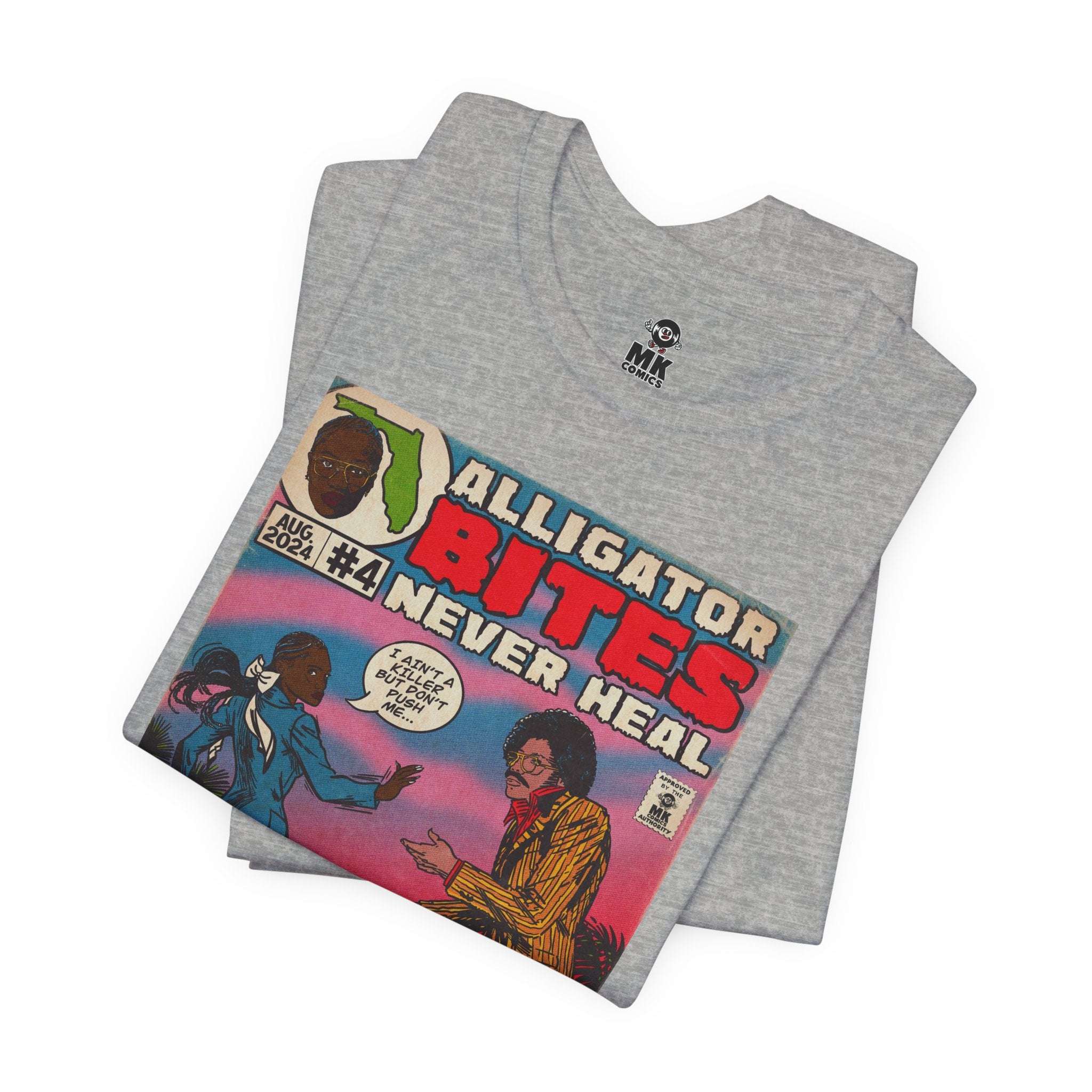 Denial is a River - Alligator Bites - Unisex Jersey Short Sleeve Tee