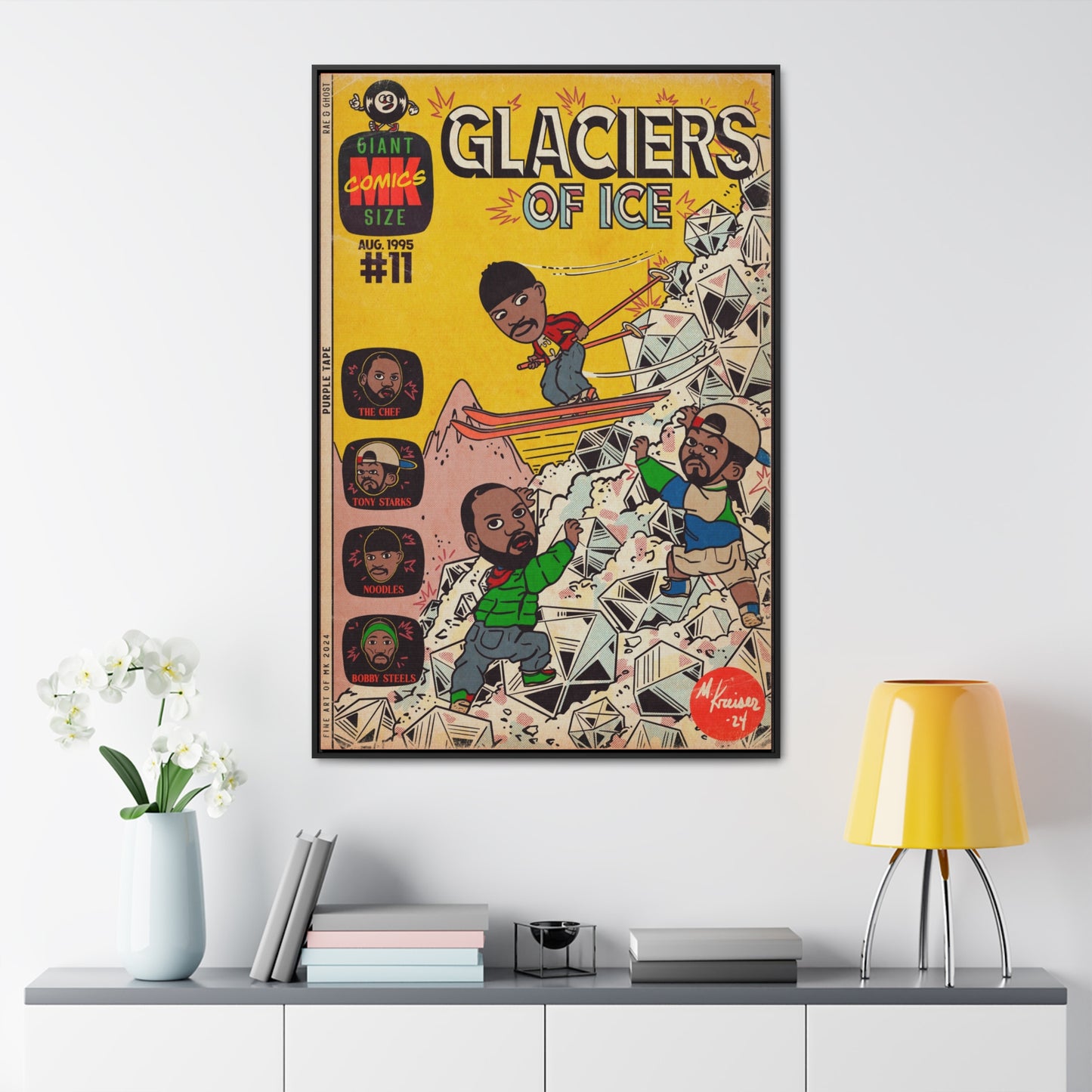 Rae, Ghost, Masta - Glaciers of Ice - Gallery Canvas Wraps, Vertical Frame